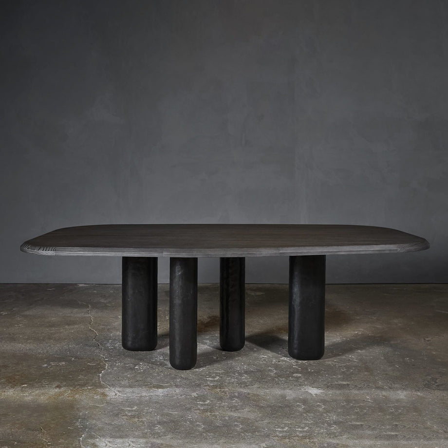 Rough Dining Table, Bronze